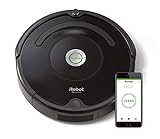 iRobot Roomba 671 WLAN Saugroboter, Dirt Detect Technologie, 3-stufiges Reinigungssystem, Reinigungsprogrammierung per App, Staubsauger Roboter, ideal für Tierhaare, Teppiche und Hartböden, schwarz